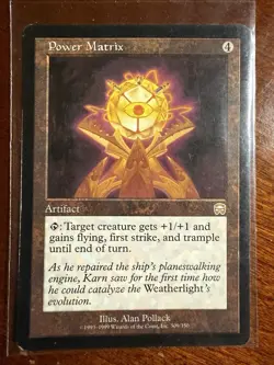 Power Matrix Mercadian Masques Mtg Magic the Gathering - Image 1