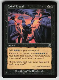 MTG Torment #51 Cabal Ritual Lightly played Common - Image 1