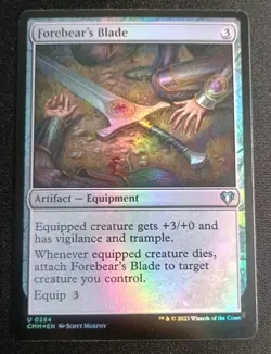 MTG Commander Masters - Forebear's Blade - Foil - Image 1