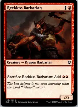 Reckless Barbarian Commander Legends: Battle for Baldur's Gate Regular - Image 1