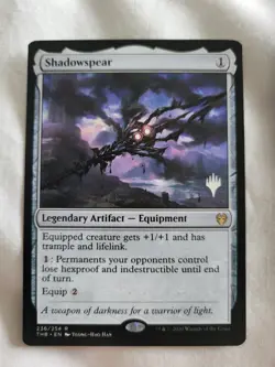 Magic: The Gathering -Mtg- Shadowspear - Theros Beyond Death RARE PROMO - N.Mint - Image 1