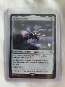 Magic: The Gathering -Mtg- Shadowspear - Theros Beyond Death RARE PROMO - N.Mint - Image 4