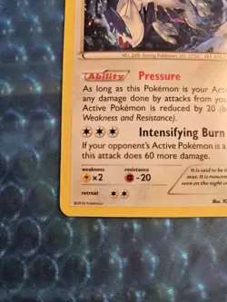 Pokemon TCG Lugia 78/124 Fates Collide Cracked Ice Holo Card NM - Image 5