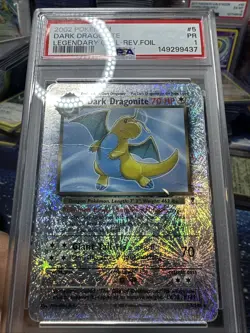 PSA 1 2002 Pokemon Legendary Collection Dark Dragonite 5/110 Reverse Holo - Image 5