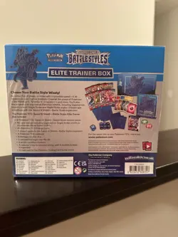 POKEMON TCG SWORD & SHIELD BATTLE STYLES ELITE TRAINER BOX SEALED RIPPED - Image 3