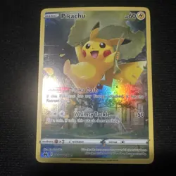 🔥Pokemon Pikachu GG30/GG70 Full Art Holo Crown Zenith Galarian Gallery🔥 - Image 1