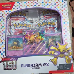 Pokemon TCG Scarlet & Violet 151 Alakazam ex Collection Box Promo Booster - Image 1