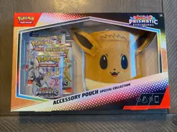 Pokemon Prismatic Evolutions Accessory Pouch Special Collection Factory Sealed - Image 1