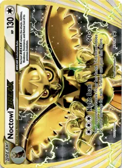Pokemon TCG Noctowl BREAK XY136/211 XY Black Star Promos Holo LP - Image 1