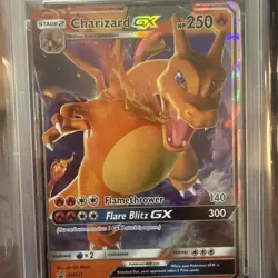 2019 CHARIZARD GX Pokemon Sun & Moon Hidden Fates #SM211 Black Star Promo PSA 9 - Image 2