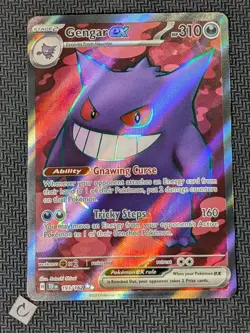 Gengar ex 193/162 - Temporal Forces Full Art Ultra Rare Pokemon TCG NM - Image 1