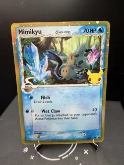 Pokemon TCG SWSH Celebrations Mimikyu Delta Species SWSH136 Black Star Promo NM! - Image 1