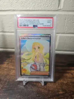 Pokemon TCG Lillie's Determination Mega Evolution SIR 184/132 PSA 9 - Image 1