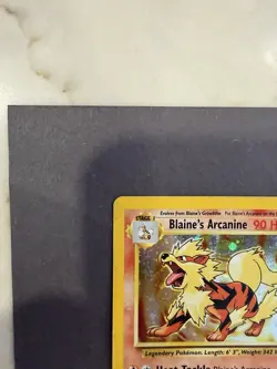 Pokemon Blaine's Arcanine Gym Challenge Holo 11/132 - Image 3