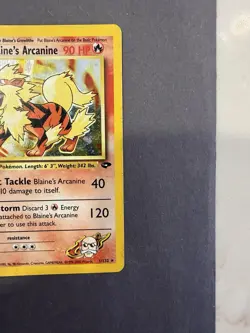 Pokemon Blaine's Arcanine Gym Challenge Holo 11/132 - Image 5