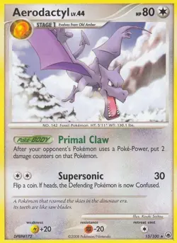 Pokemon TCG - Aerodactyl - 15/100 - Rare - Majestic Dawn [Lightly Played] - Image 1