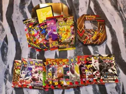 *OPENED* Pokemon Booster Packs ~ Hits + Bulk & Tin Destined Rivals Mega Dream ex - Image 1