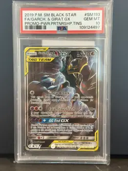 Pokemon Garchomp & Giratina GX Power Partnership Tin Full Art Promo SM193 PSA 10 - Image 3