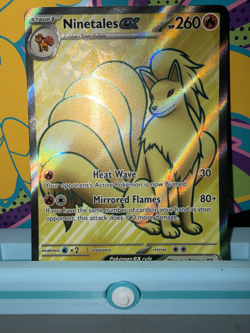 Pokemon TCG Ninetails Ex Full Art 186/165 151 Ultra Rare Near Mint - Image 1