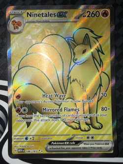 Pokemon TCG Ninetails Ex Full Art 186/165 151 Ultra Rare Near Mint - Image 2