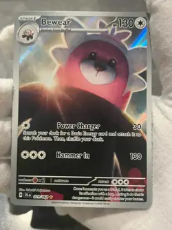 Pokemon TCG Bewear 079/064 Holo Illustration Rare Shrouded Fable LP - Image 3