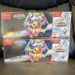 Pokemon Prismatic Evolutions Surprise Box Booster Bundle Sealed-Lot of 2 - Image 1