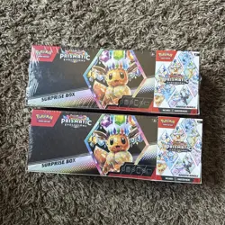 LOT OF 2 - Pokemon Prismatic Evolutions Surprise Box & Booster Bundle Sams Club - Image 1