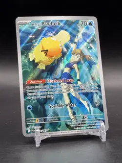 Pokemon TCG Misty's Psyduck Destined Rivals 193/182 Illustration Rare SV10 - Image 1