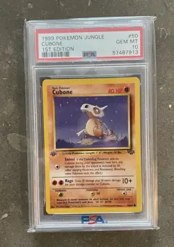 CUBONE POKEMON | JUNGLE 1ST EDITION CUBONE #50 PSA 10 - Image 1