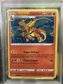 Pokemon 2022 Special Delivery Charizard SWSH075 Sword & Shield Promo PSA 9 Holo - Image 2