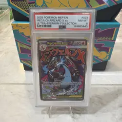 2025 POKEMON MEP EN MEGA CHARIZARD X exULTRA-PREMIUM COLLECTION PSA 8 - Image 1
