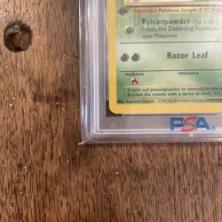 1999 POKEMON JUNGLE WEEPINBELL 48 1st EDITION PSA 10 - Image 2