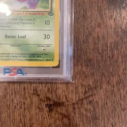 1999 POKEMON JUNGLE WEEPINBELL 48 1st EDITION PSA 10 - Image 3
