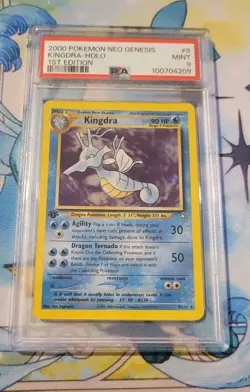 2000 POKEMON NEO GENESIS 1ST ED #8 KINGDRA-HOLO PSA 9 - Image 2