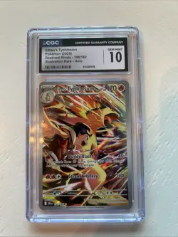 POKEMON 2025 Ethan's Typhlosion 190/182 Destined Rivals Holo -- CGC 10 - Image 1