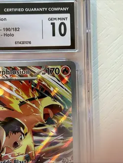 POKEMON 2025 Ethan's Typhlosion 190/182 Destined Rivals Holo -- CGC 10 - Image 3