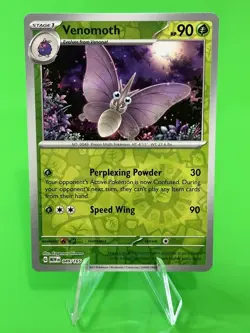 ⭐⭐⭐Pokemon Venomoth Scarlet & Violet 151 Reverse Holo UC English 049/165 NM!!⭐⭐⭐ - Image 1