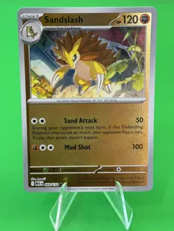 Pokemon Sandslash Mega Evolution Reverse Holo Common 069/132 NM!!! - Image 1