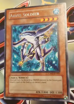 Yugioh! Collector's Abyss Soldier - CP02-EN007 - Rare - FREE SHIPPING and BONUS! - Image 1