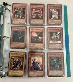 Yugioh Vintage 9 Foil/350 Card Binder Lot Dark Magician Blue-Eyes Red-Eyes 2002 - Image 3