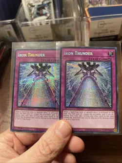 Yu-Gi-Oh Iron Thunder Prismatic Secret Rare PSR MP25-EN058 Mega-Pack 1st Edition - Image 1