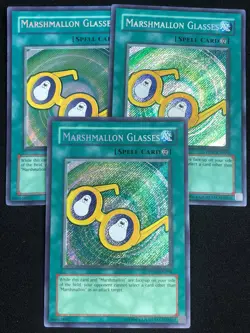 YUGIOH MARSHMELLON GLASSES PP01-EN004 SECRET X3 NM - Image 1