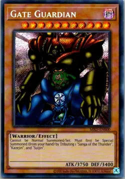 Gate Guardian Secret Rare Metal Raiders (25th Anniversary Edition) MRD-EN000 NM - Image 1