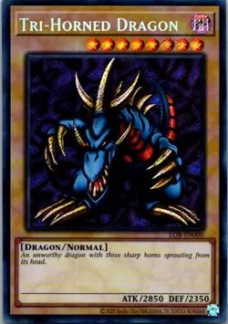 Tri-Horned Dragon () Secret Rare Legend of Blue Eyes White Dragon (25th Annivers - Image 1