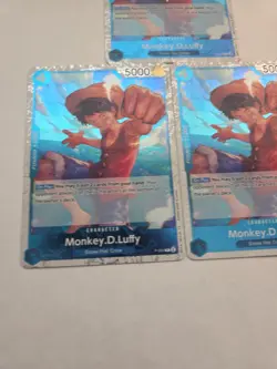 Monkey D Luffy Jolly Roger Foil P-055 Premium Booster The Best One Piece TCG X 3 - Image 2