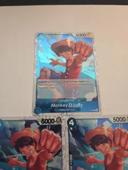 Monkey D Luffy Jolly Roger Foil P-055 Premium Booster The Best One Piece TCG X 3 - Image 4