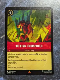 Disney Lorcana TCG Be King Undisputed 129/204 Regular Rare - Image 1