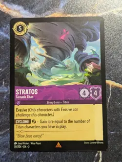 Disney Lorcana TCG Stratos Tornado Titan 55/204 Regular Rare - Image 1