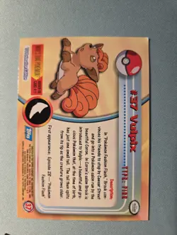[VLP] Vulpix Foil - 1999 Topps Series 1 Blue Logo #37 Pokemon Card TCG - Image 2