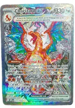 Pokemon TCG Charizard EX Obsidian Flames 223/197 Near Mint Condition - Image 1